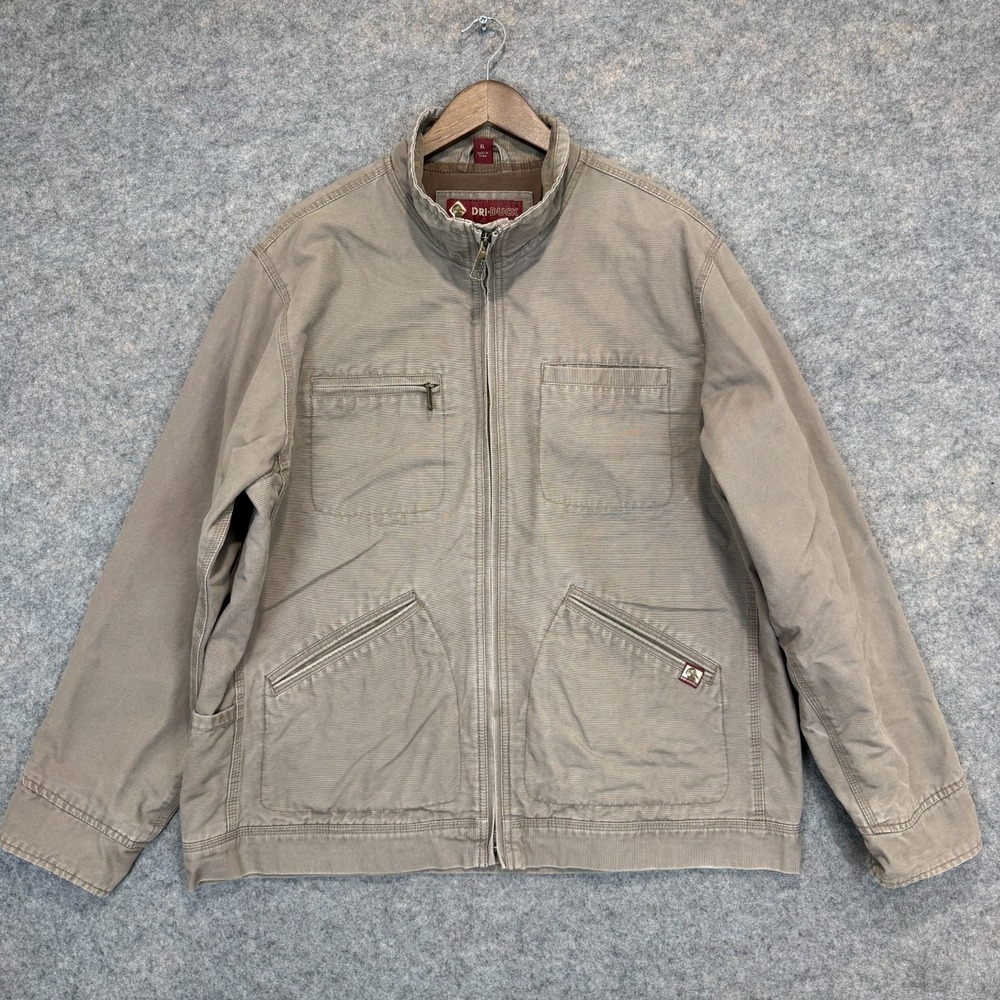 Dri-Duck Workwear Field Chore Canvas Jacket Mens XL Full Zip Lined Outdoor Coat